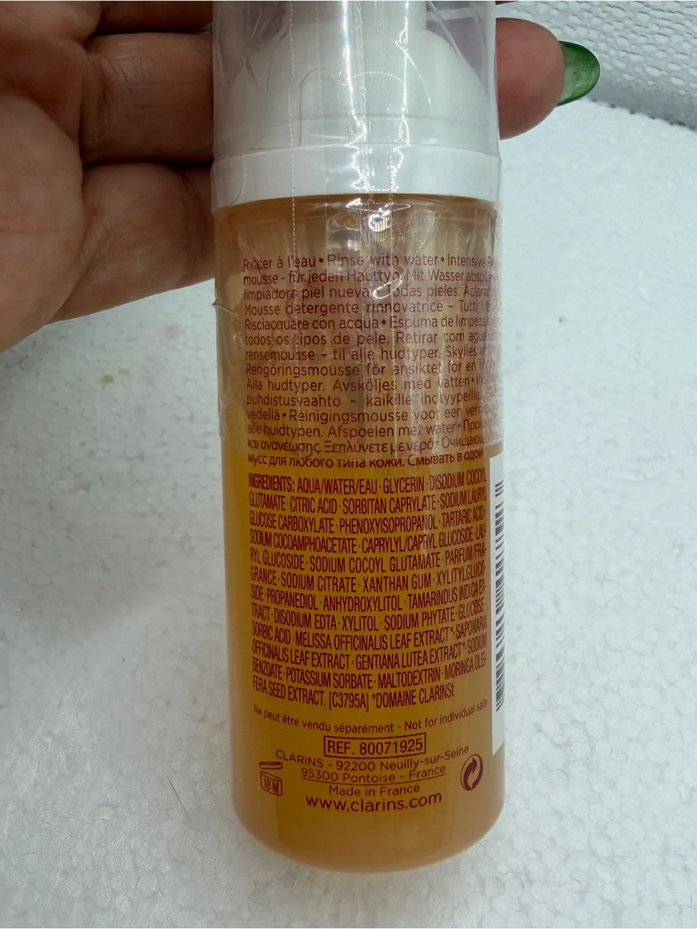 3 Clarins Gentle Renewing Cleansing Mousse 1.7 oz